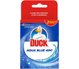 Duck Aqua Blue Efekt modré vody 4v1 Wc závěsný čistič náhradní náplň 2 x 40 g