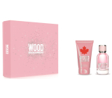 Dsquared2 Wood pour Femme toaletní voda 30 ml + tělové mléko 50 ml, dárková sada pro ženy