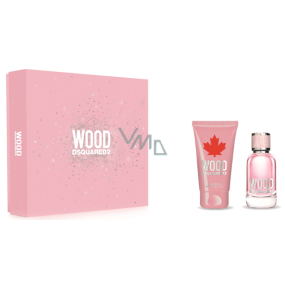 Dsquared2 Wood pour Femme toaletní voda 30 ml + tělové mléko 50 ml, dárková sada pro ženy