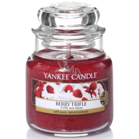 Yankee Candle Berry Trifle - Ovocný dezert s vanilkovým krémem vonná svíčka Classic malá sklo 104 g