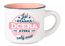 Albi Espresso hrneček - Jsi úžasná dcera která rozzářila celý svět 45 ml