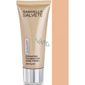 Gabriella Salvete Hydrating Foundation Nude Finish make-up 02 Soft Beige 30 ml