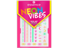 Essence Neon Vibes nálepky na nehty v neonových barvách 1 arch