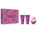 Versace Dylan Purple parfémovaná voda 50 ml + tělové mléko 50 ml + sprchový gel 50 ml, dárková sada pro ženy