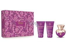 Versace Dylan Purple parfémovaná voda 50 ml + tělové mléko 50 ml + sprchový gel 50 ml, dárková sada pro ženy