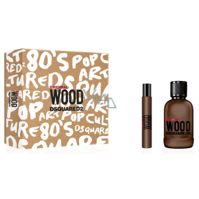 Dsquared2 Wood Original parfémovaná voda 100 ml + parfémovaná voda 10 ml miniatura, dárková sada pro muže