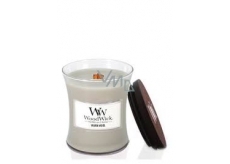 WoodWick Warm Wool - Hřejivá vlna vonná svíčka s dřevěným knotem a víčkem sklo malá 85 g