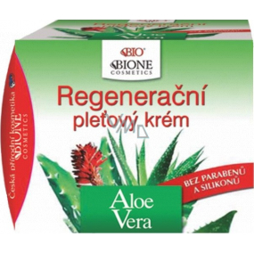 Bione Cosmetics Aloe Vera regenerační pleťový krém pro všechny typy pleti 51 ml