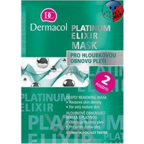 Dermacol Platinum Elixir krémová pleťová maska s platinou 2 x 8 g