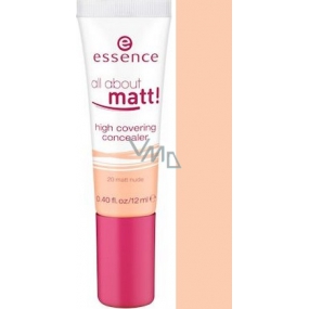 Essence All About Matt! High Covering Concealer korektor 20 Matt Nude 12 ml