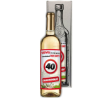 Bohemia Gifts Chardonnay Vše nejlepší 40 bílé dárkové víno 750 ml