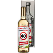 Bohemia Gifts Chardonnay Vše nejlepší 40 bílé dárkové víno 750 ml