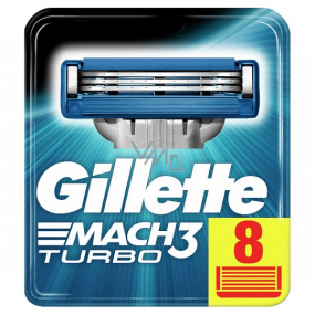 Gillette Mach3 Turbo náhradní hlavice 8 kusů, pro muže