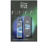 Dove Men+Care Restore sprchový gel 250 m + deodorant sprej 150 ml, dárková kazeta