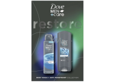 Dove Men+Care Restore sprchový gel 250 m + deodorant sprej 150 ml, dárková kazeta