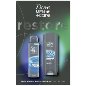 Dove Men+Care Restore sprchový gel 250 m + deodorant sprej 150 ml, dárková kazeta