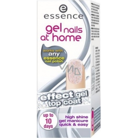 Essence Gel Nails At Home Top Coat krycí gelový lak 02 Holographic Touch 7 ml