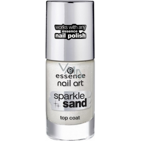 Essence Nail Art Sparkle Sand Top Coat krycí lak na nehty 24 I Feel Gritty! 8 ml