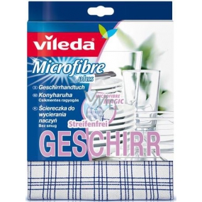 Vileda Microfibre Plus Geschirr Vileda Mikrohadřík utěrka z mikrovláken 55 x 40 cm 1 kus