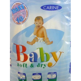 Carine Baby Soft & Dry Maxi 8 -18 kg plenkové kalhotky 10 kusů