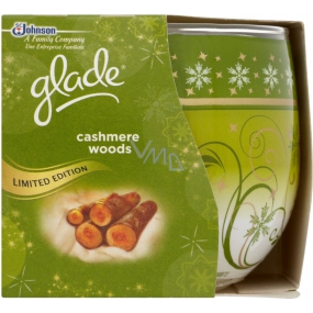 Glade by Brise Hřejivý dotek kašmíru vonná svíčka ve skle, doba hoření až 30 hodin 120 g