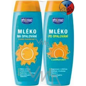 BioExtrakt SPF30 Opalovací mléko 250 ml + mléko po opalování 250 ml, kosmetická sada