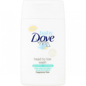 Dove Baby Sensitive Moisture mycí gel pro celé tělo i vlásky pro děti 50 ml