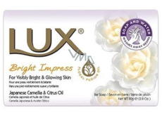 Lux Bright Impress bílé tuhé toaletní mýdlo 80 g