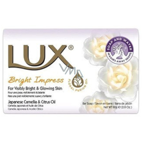 Lux Bright Impress bílé tuhé toaletní mýdlo 80 g