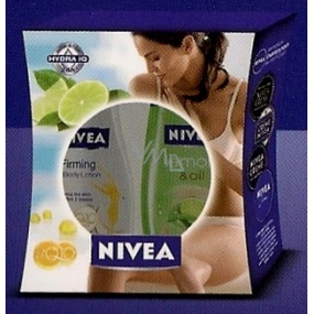 Nivea Lemon sprchový gel 250 ml + tělové mléko Q10 Plus 250 ml, pro ženy kosmetická sada