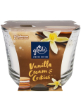 Glade Maxi Vanilla Cream Cookies vonná svíčka ve skle, doba hoření až 50 hodin 204 g