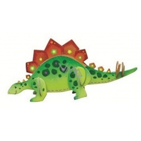 Puzzle dřevěné dinosauři 1 Stegosaurus 20 x 15 cm