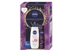 Nivea Pearl & Beauty Black antiperspirant sprej 150 ml + Nivea Diamond sprchový gel 250 ml + Nivea krém 30 ml, kosmetická sada pro ženy