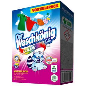 Waschkönig Color BOX prací prášek pro barevné prádlo 48 dávek 2,88 kg