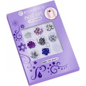 Essence Nail Art Nail Jewels Kamínky na zdobení nehtů 02 Milky Way 1 ml