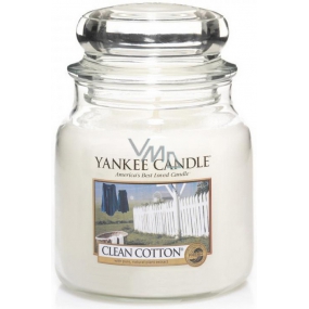 Yankee Candle Clean Cotton - Čistá bavlna vonná svíčka Classic střední sklo 411 g