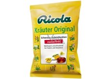 Ricola Original švýcarské bylinné bonbóny bez cukru s vitamínem C z 13 bylin 75 g