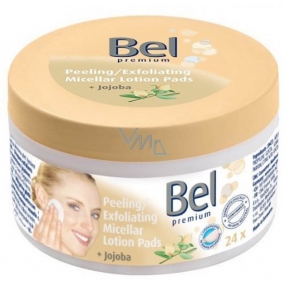 Bel Cosmetic Jojoba + Peeling vlhčené tampóny 24 kusů