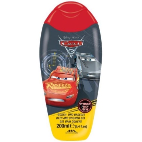 Disney Cars McQueen III sprchový gel s vůní broskve pro děti 200 ml