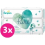 Pampers Pure Aqua vlhčené ubrousky z bio bavlny, bez alkoholu a parfemace pro děti 3 x 48 kusů