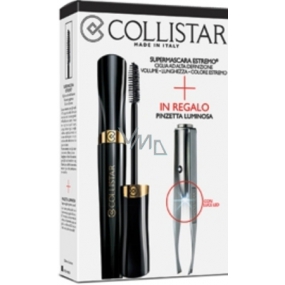 Collistar Extreme Super řasenka 11 ml + Profesionální pinzeta s osvětlením 1 kus