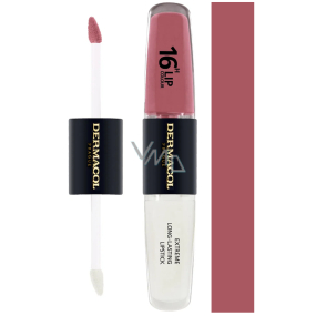 Dermacol 16H Lip Colour 2v1 dlouhotrvající barva na rty a lesk 33 2 x 4 ml