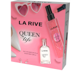 La Rive Queen of life parfémovaná voda 30 ml + Sparkling Rose třpytivý tělový sprej 200 ml, dárková sada pro ženy