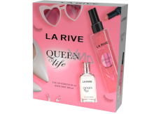 La Rive Queen of life parfémovaná voda 30 ml + Sparkling Rose třpytivý tělový sprej 200 ml, dárková sada pro ženy