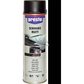 Presto Schwarz Matt rychleschnoucí akrylový lak černá mat 500 ml sprej