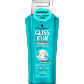 Gliss Kur Million Gloss regenerační šampon na vlasy 400 ml