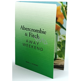 Abercrombie & Fitch Away Weekend toaletní voda pro muže 2 ml s rozprašovačem, vialka