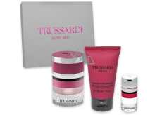 Trussardi Ruby Red parfémovaná voda 30 ml + sprchová emulze 30 ml + parfémovaná voda 7 ml miniatura, dárková sada pro ženy