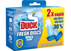 Duck Fresh Discs Mořská vůně WC gel pro hygienickou čistotu a svěžest Vaší toalety náhradní níplň 2x36 ml