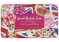 English Soap Anglická růže přírodní parfémované mýdlo s bambuckým máslem 190 g